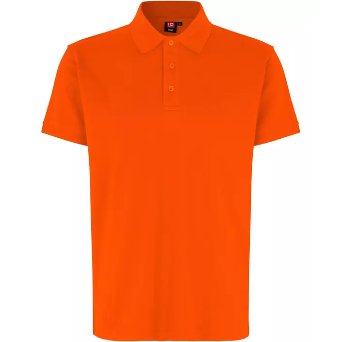 ID Stretch Polo T-shirt, Orange, large image number 0