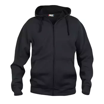 Clique Basic Hoody hoodie with full zipper, Black