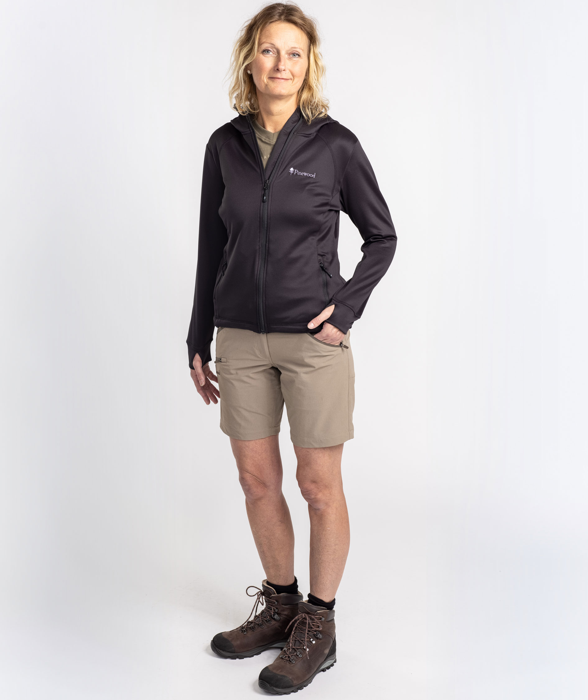 Pinewood Finnveden dame fleecejakke, Sort, large image number 1