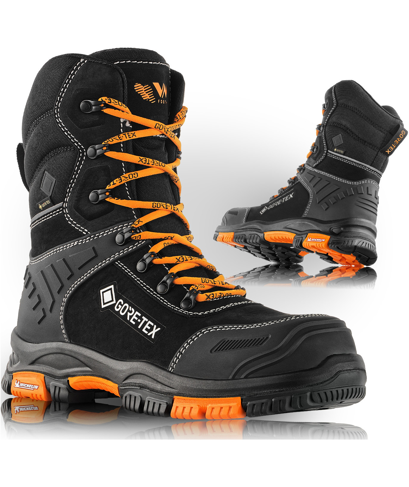 VM Footwear Utah safety boots S7L, Black/Orange, large image number 2