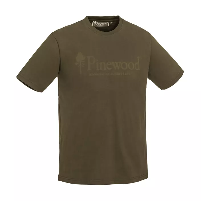 Pinewood Outdoor Life T-shirt, Jagt oliven, large image number 0