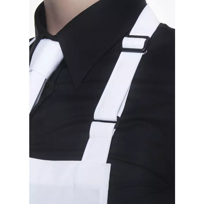 Karlowsky Basic water-repellent bib apron, White, White, large image number 2