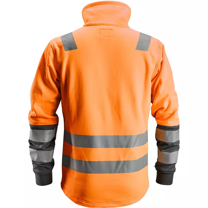 Snickers AllroundWork fleece jacket 8035, Hi-Vis Orange/Steel Grey, large image number 2