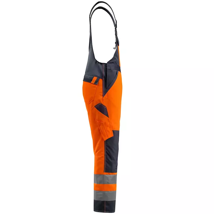 Mascot Safe Light Gosford bib and brace, Hi-vis Orange/Marine, large image number 3