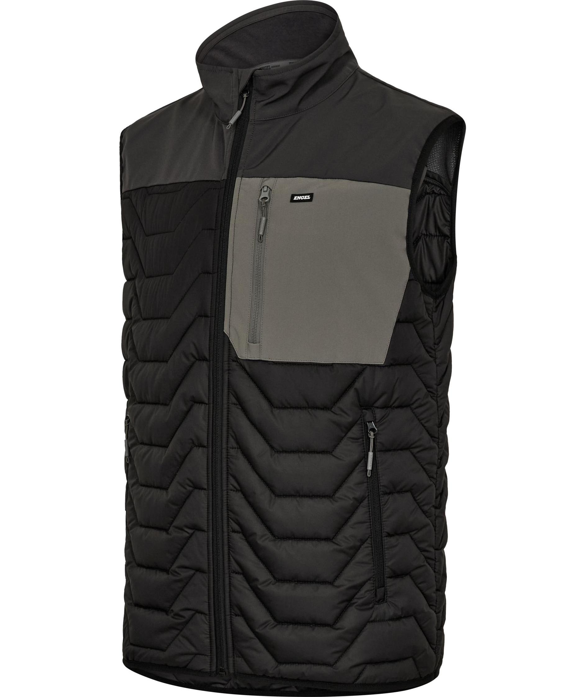 Engel Entire quilted vest, Black/Anthracite Grey, large image number 5