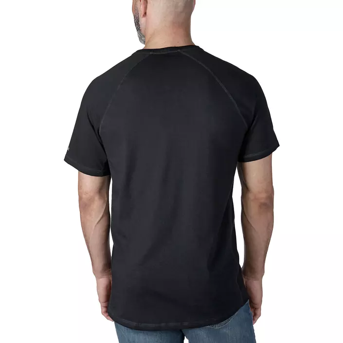 Carhartt Force Logo Graphic T-Shirt, Black, large image number 2
