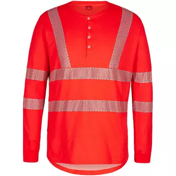 Engel Safety långärmad T-shirt, Varsel Röd