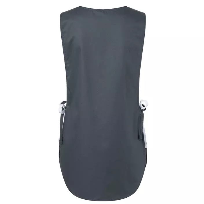 Karlowsky Bea sandwich apron with pocket, Grey/White, large image number 2