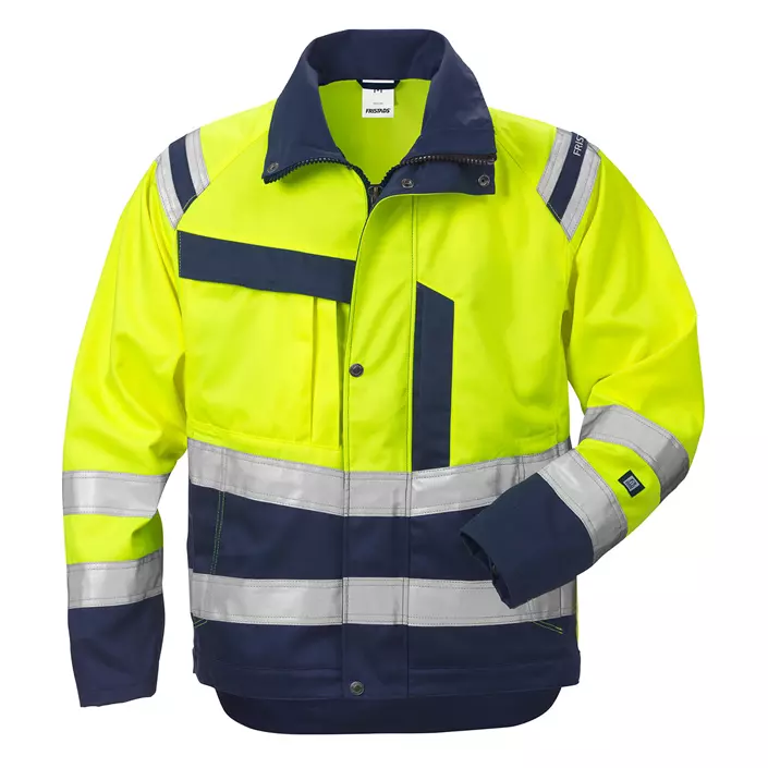 Fristads work jacket 4026, Hi-vis Yellow/Marine, large image number 0