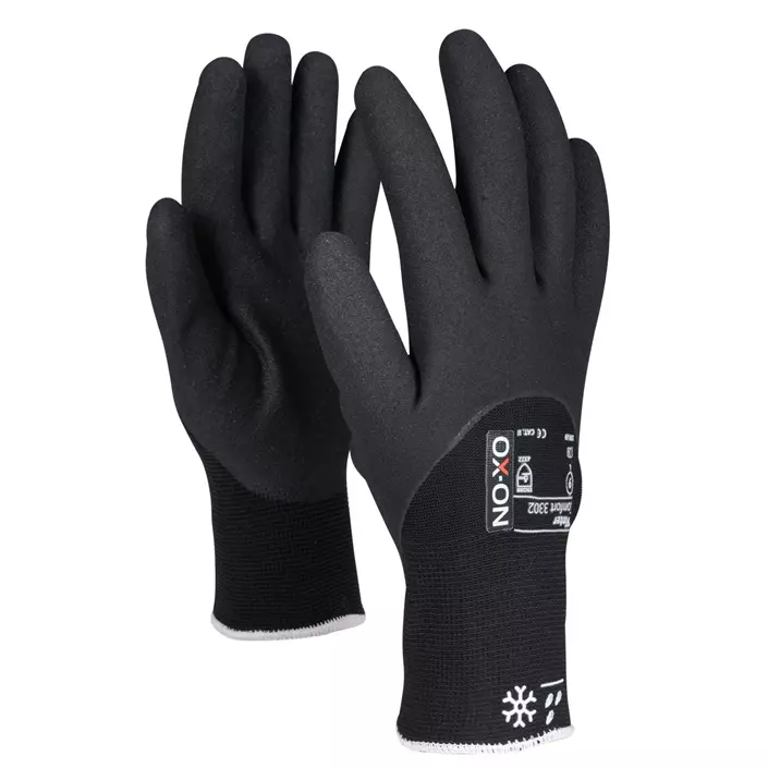 OX-ON Winter Comfort 3302 work gloves, Black, large image number 0