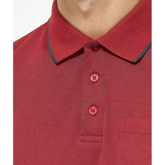 Belika Valencia polo T-shirt, Warm Red Melange, large image number 3