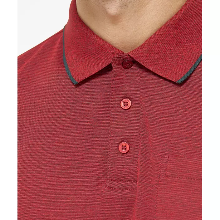 Belika Valencia polo shirt, Warm Red Melange, large image number 3