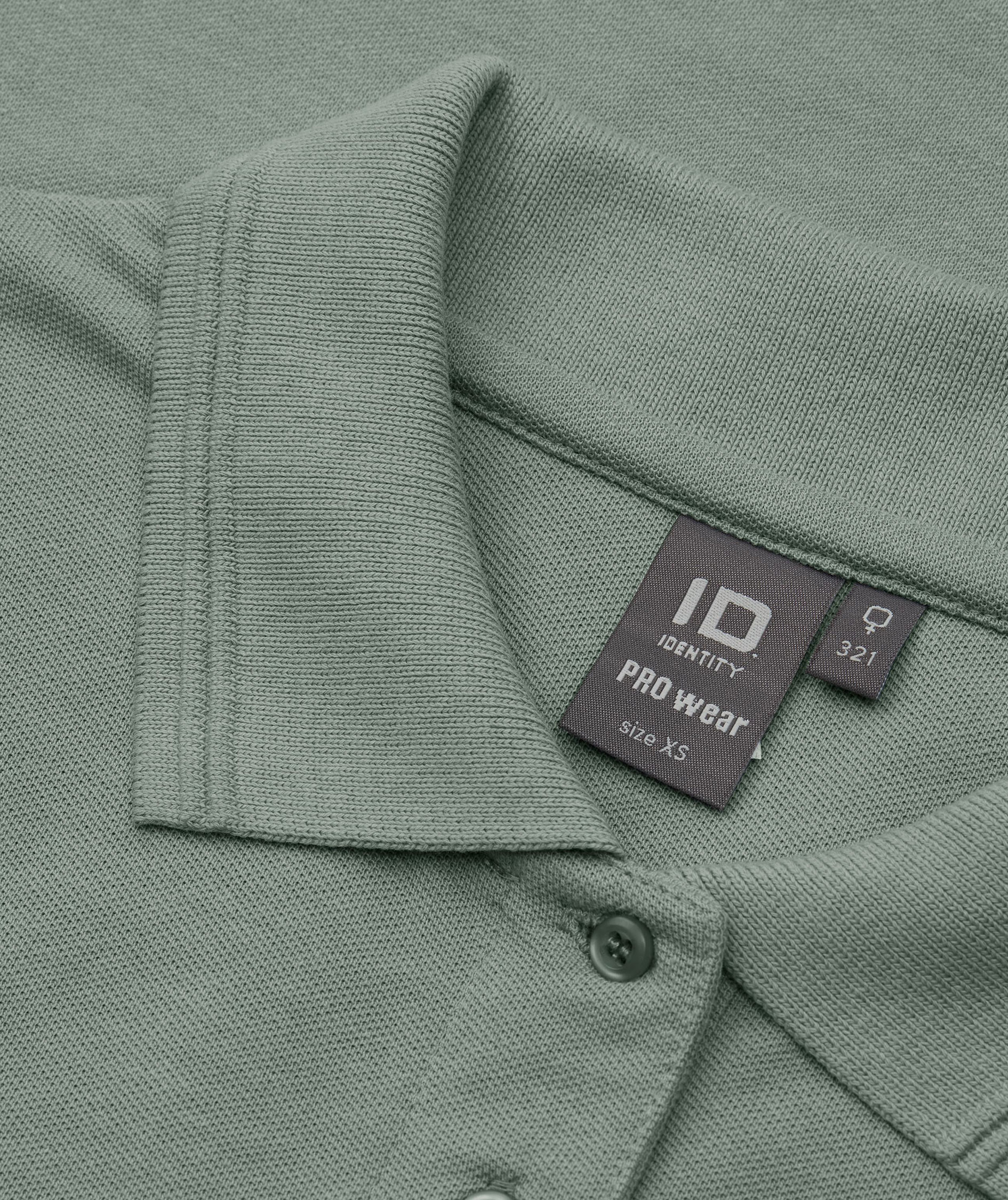 ID PRO Wear dame Polo T-shirt, St&oslash;vet gr&oslash;n, large image number 3