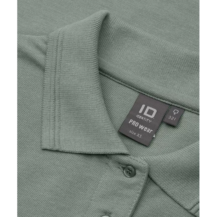 ID PRO Wear dame Polo T-skjorte, Støvete grønt, large image number 3
