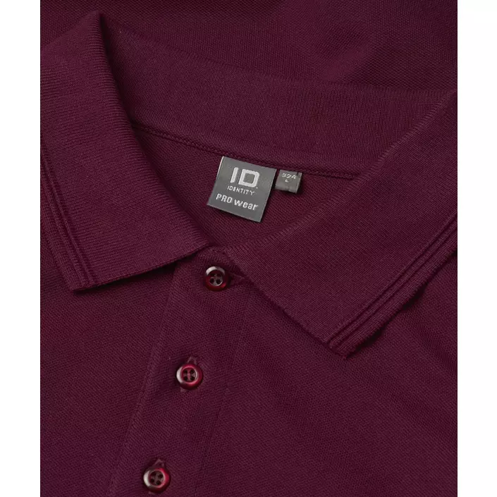ID PRO Wear Polo T-shirt, Bordeaux, large image number 3