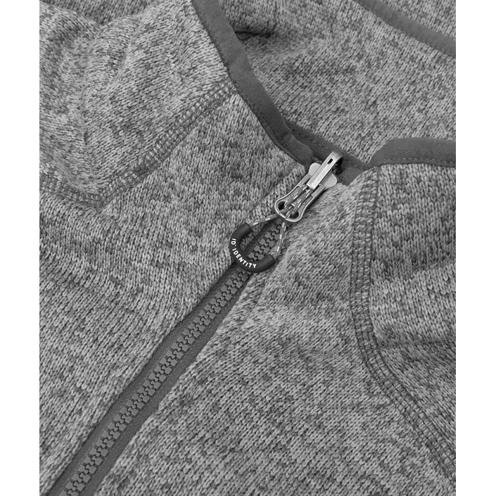 ID Zip'n'mix Melange knit fleece cardigan, Graphite Melange, large image number 3