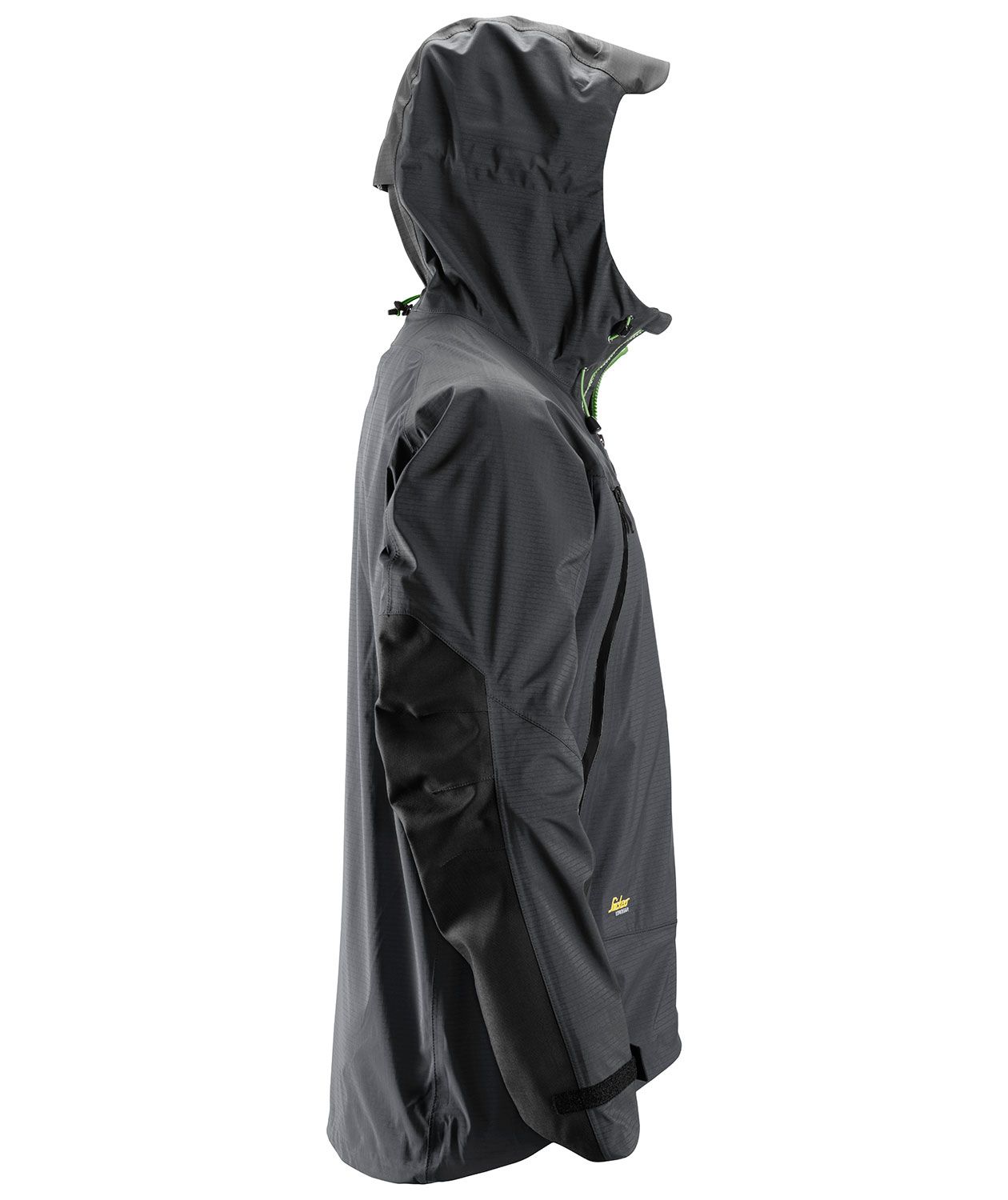 Snickers FlexiWork Stretch skaljakke 1300, St&aring;lgr&aring;/Sort, large image number 3