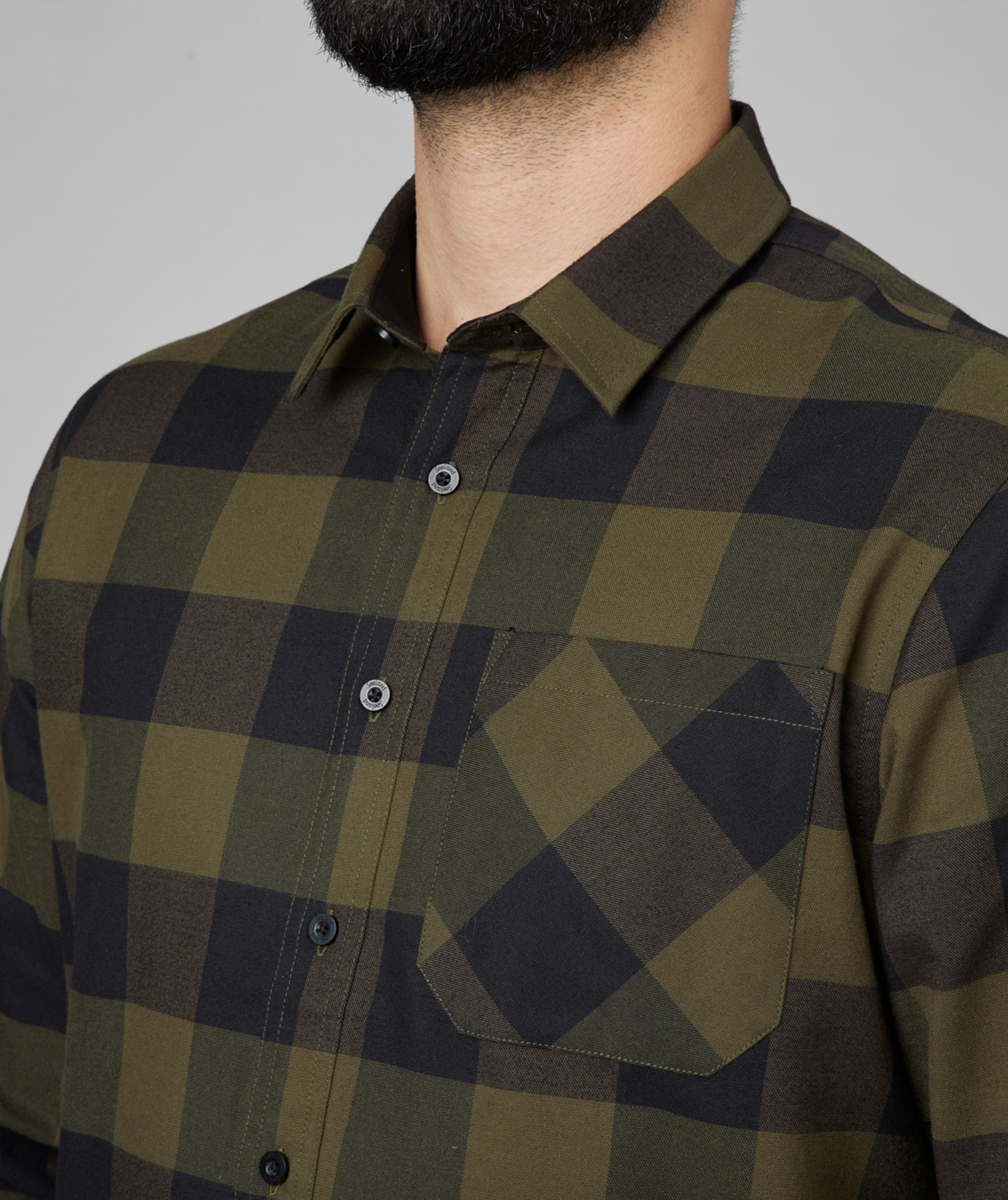 Seeland Toronto skjorta, Green Check, large image number 5