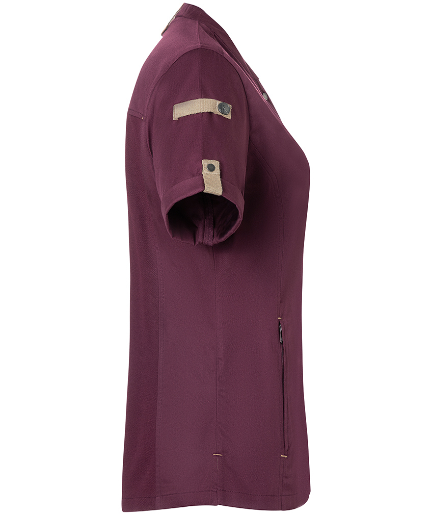 Karlowsky Green-Generation kort&auml;rmad kockjacka dam, Aubergine, large image number 4