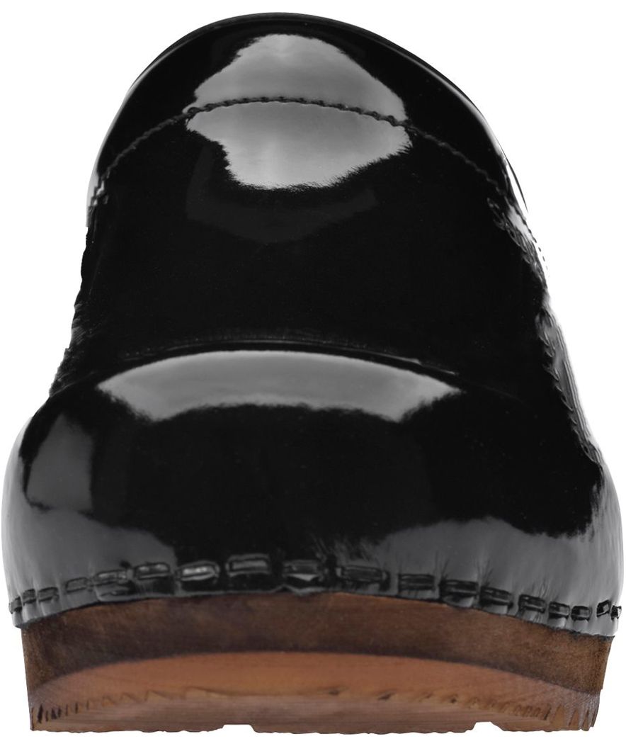 Sanita Classic patent women's clogs, Black, large image number 3