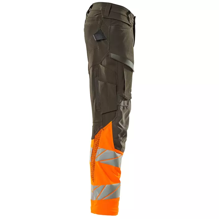 Mascot Accelerate Safe Arbeitshose full Stretch, Dunkles Anthrazit/Hi-Vis Orange, large image number 3
