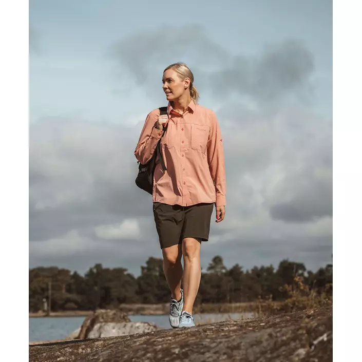 Pinewood NatureSafe dameskjorte, Brick Pink/Off White, large image number 1