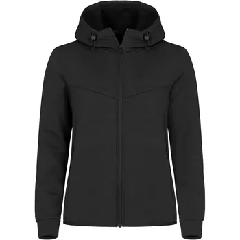 Clique Hayden women's hoodie with full zipper, Black