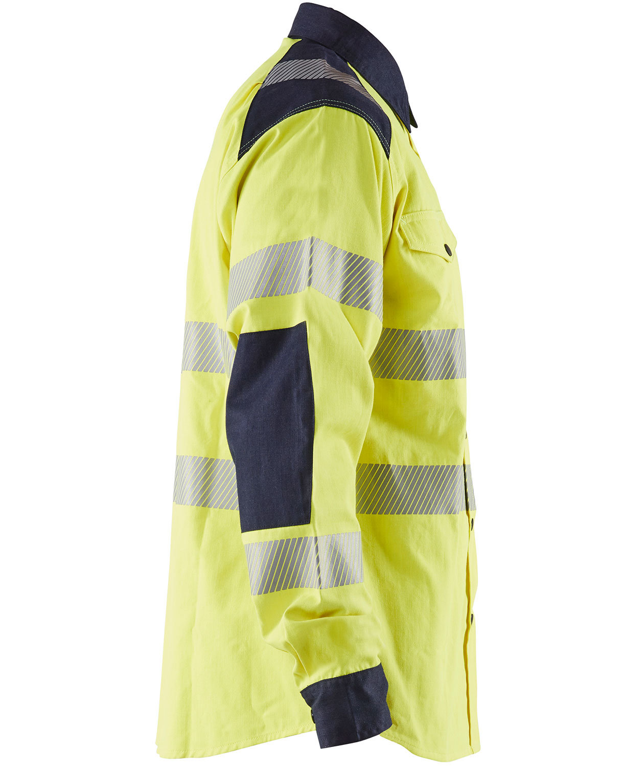 Bl&aring;kl&auml;der&nbsp;Multinorm shirt, Hi-vis yellow/Marine blue, large image number 3
