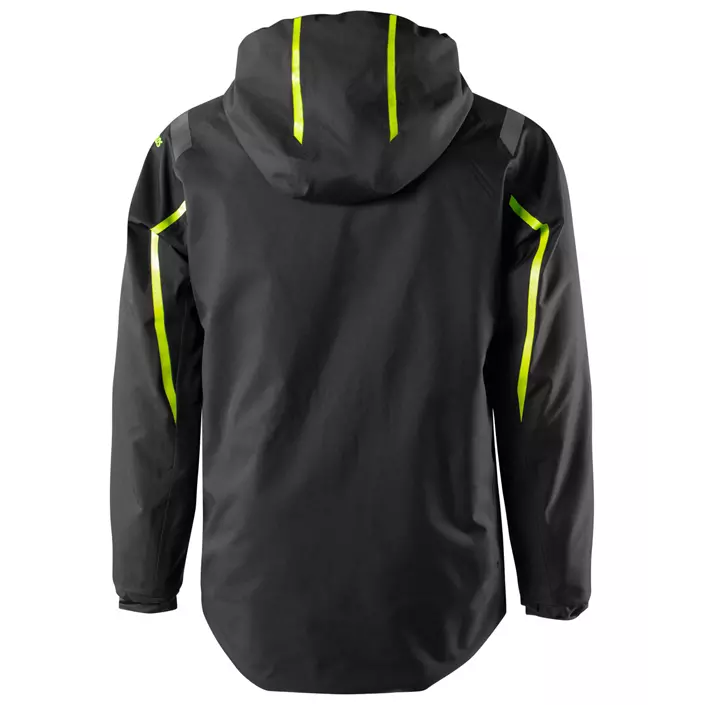 Fristads Gore-Tex® shell jacket 4864 GXP, Black/Hi-Vis Yellow, large image number 3