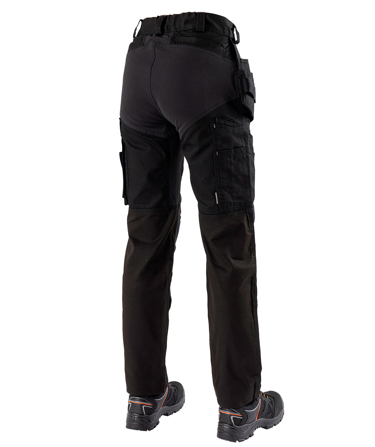 L.Brador 1843PB-W hantverksbyxa dam full stretch, Svart