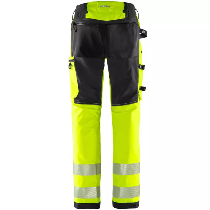 Fristads Green work trousers 2645 GSTP full stretch, Hi-vis Yellow/Black, large image number 1