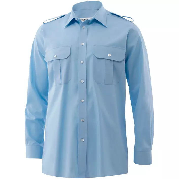 Kümmel Howard Classic fit pilot shirt with extra sleeve-length, Light Blue, large image number 0