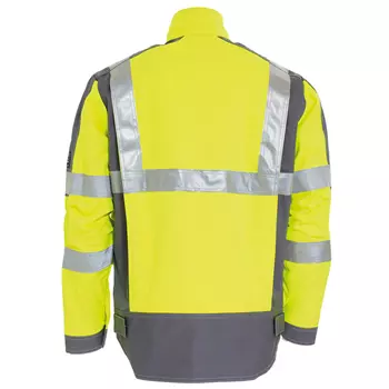 Tranemo Cantex work jacket, Hi-vis Yellow/Grey