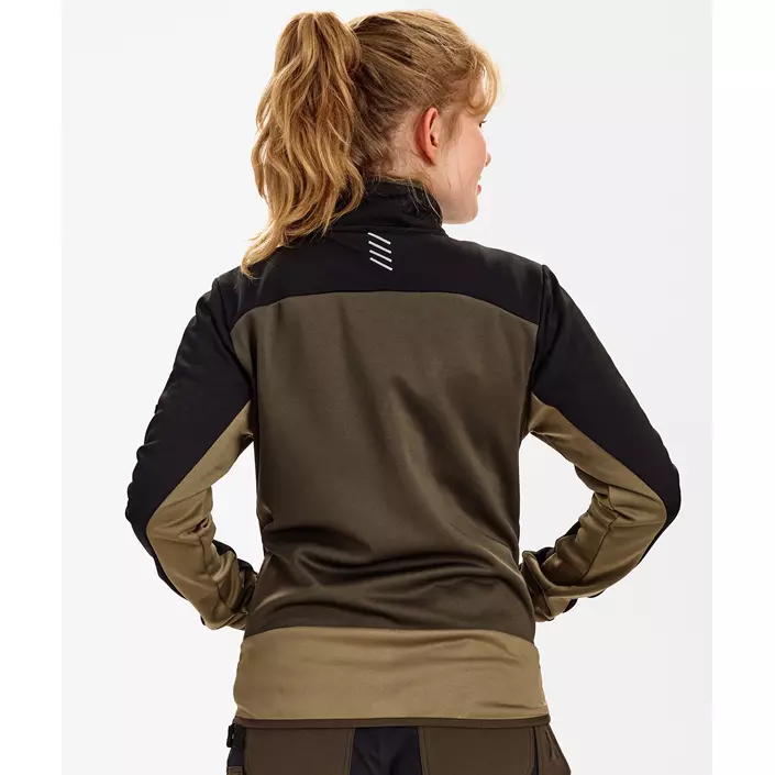 Engel Entire midlayer cardigan dam, Forest Green/Black, large image number 4