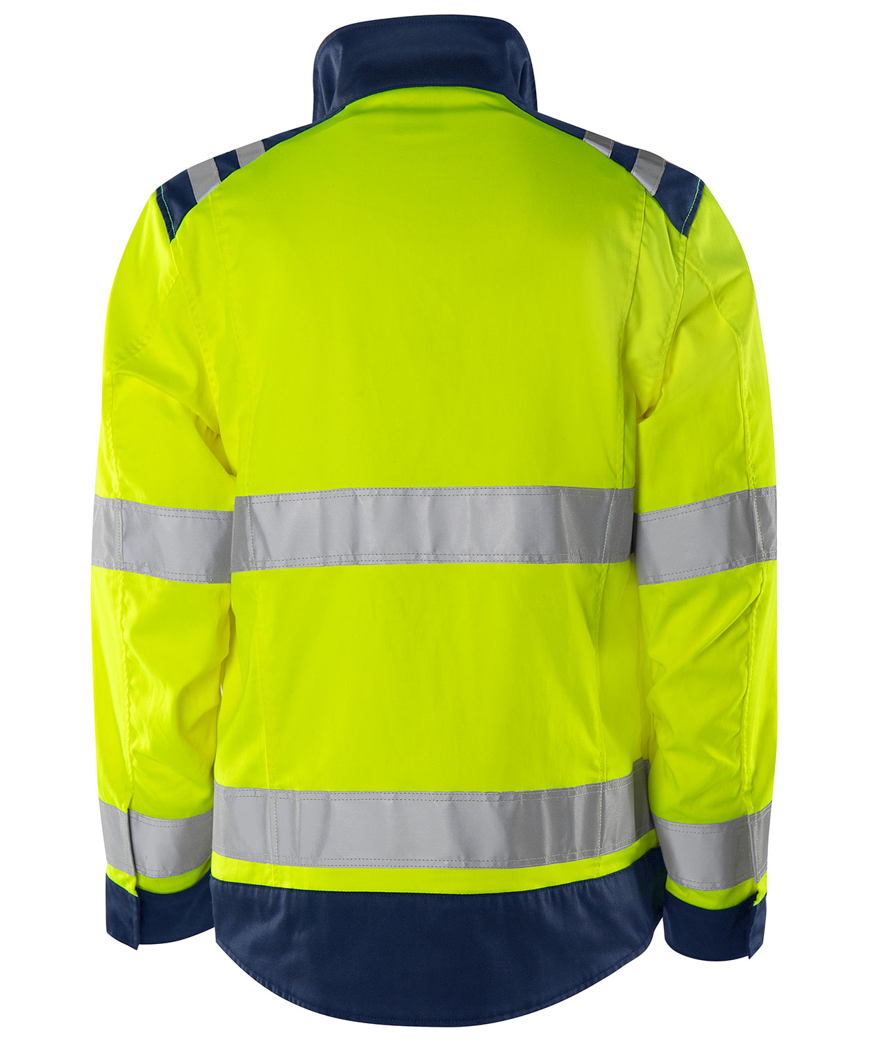 Fristads Green work jacket 4067 GPLU, Hi-Vis yellow/marine, large image number 1