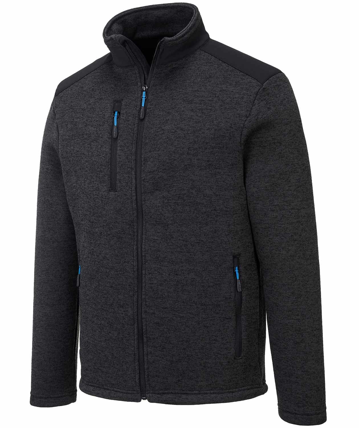 Portwest KX3 knitted fleece jacket, Dark Grey