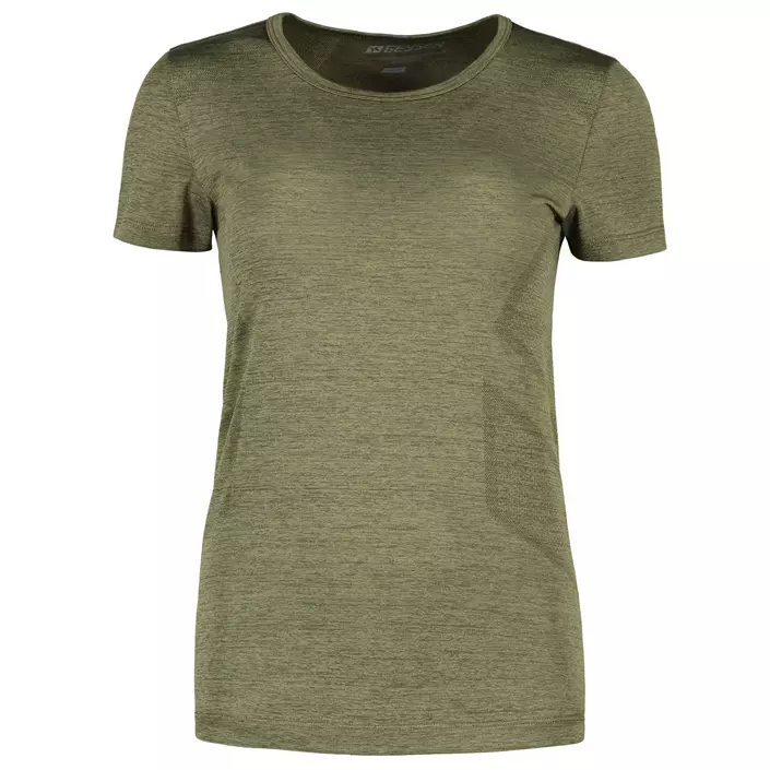 GEYSER Seamless dame T-shirt, Oliven melange, large image number 0