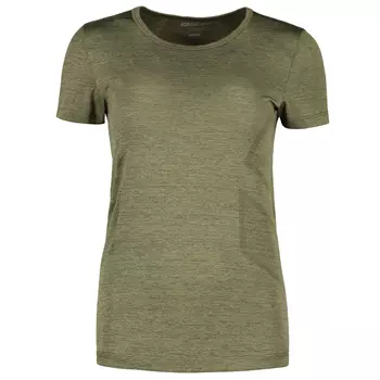 GEYSER Seamless women's T-shirt, Olive melane