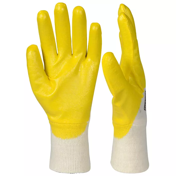 OX-ON NBR Basic 8000 work gloves, Nature/Yellow, large image number 2