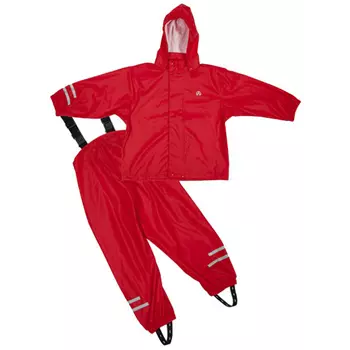 Elka Elements PU Regenanzug für Kinder, Rot