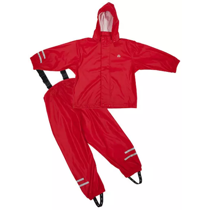 Elka Elements PU Regenanzug für Kinder, Rot, large image number 0