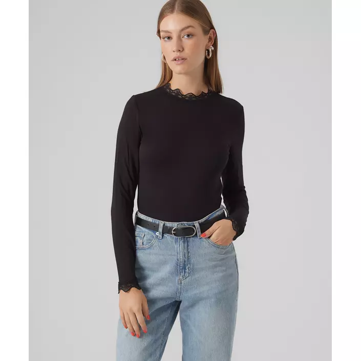 Vero Moda VMROSA damebluse, Black, large image number 1