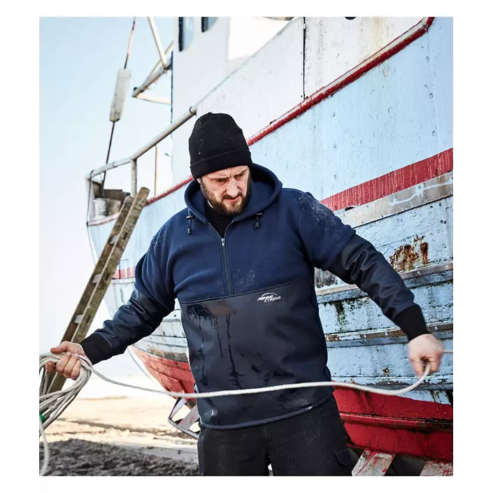 Elka Fishing Extreme fleece anorakk, Navy, large image number 1