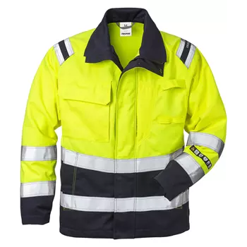 Fristads Flamestat jacket 4175, Hi-vis Yellow/Marine