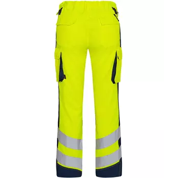Engel Safety Light work trousers, Yellow/Blue Ink