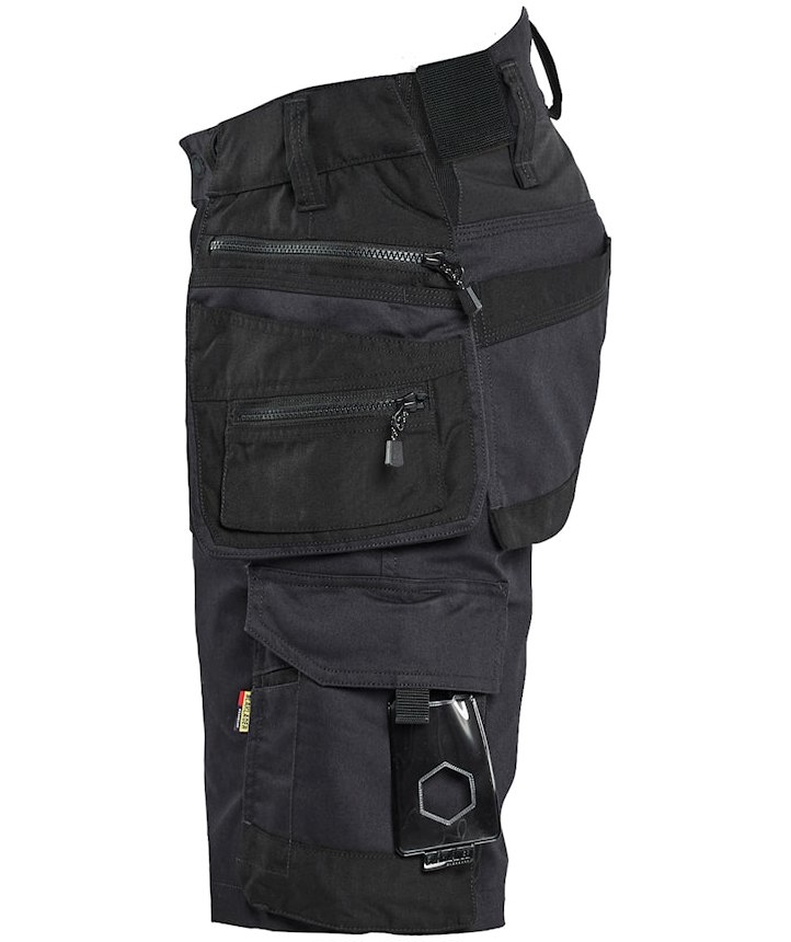 Bl&aring;kl&auml;der Striker hantverksshorts, Svart/Svart, large image number 3