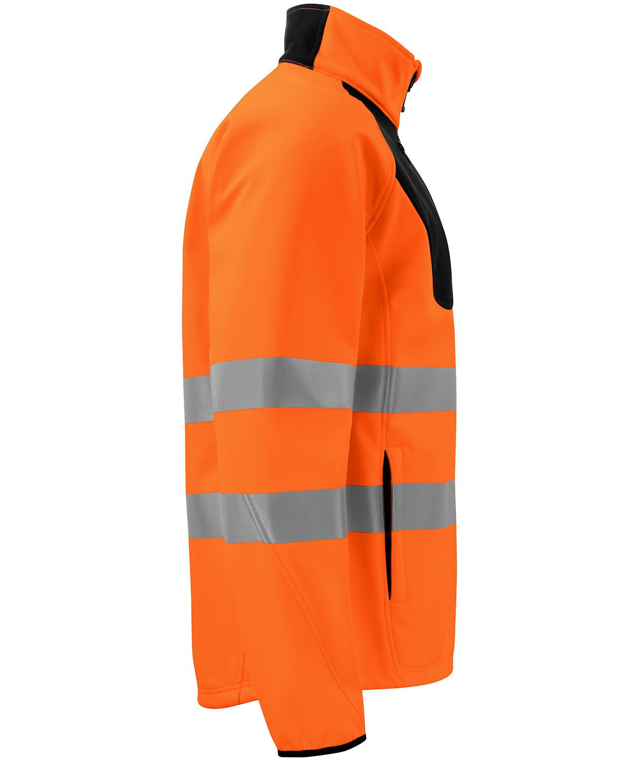 ProJob softshell jacket 6432, Hi-Vis Orange/Black, large image number 2