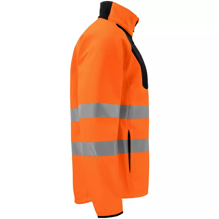 ProJob softshell jacket 6432, Hi-Vis Orange/Black, large image number 2