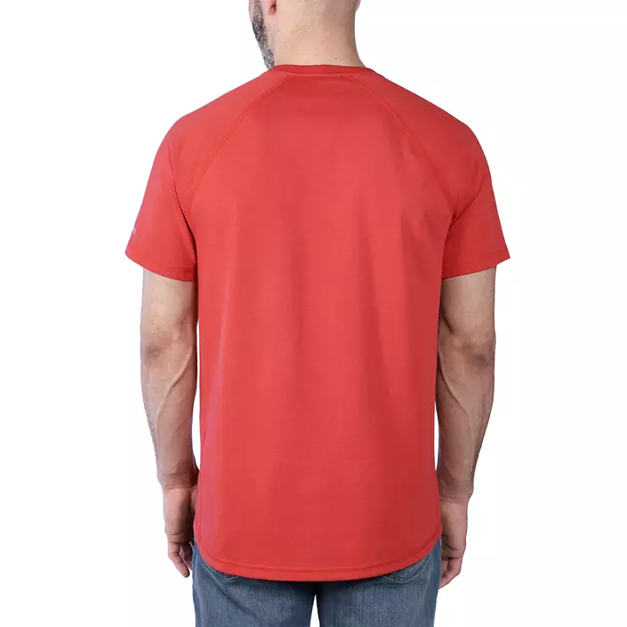 Carhartt Force Flex Pocket T-shirt, Red Barn Heather, large image number 3