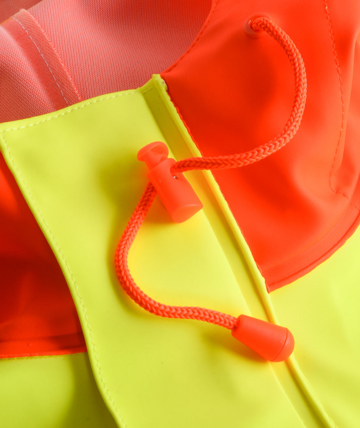Lyngs&oslash;e PVC rain jacket, Hi-vis Yellow/Marine, large image number 4